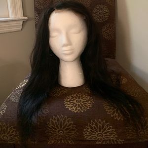 18‘’ Silky Straight Black Long Hair Style Wig